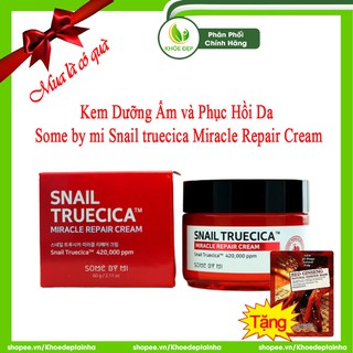 [ CHÍNH HÃNG ] Kem Dưỡng Ẩm và Phục Hồi Da SOME BY MI SNAIL TRUECICA MIRACLE REPAIR CREAM 60g