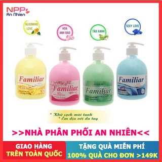 Nhập AFFINS20K [Giảm ngay 20K đơn từ 99K] Combo 4 chai nước rửa tay Familiar 500ml- NPP AN NHIÊN