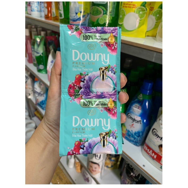 Nước xả vải Downy Đoá hoa thơm mát/ ngọt ngào , dây 10 gói