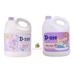 Combo Nước giặt và Nước xả vải Dnee Tím 3000ml - Hàng chính hãng