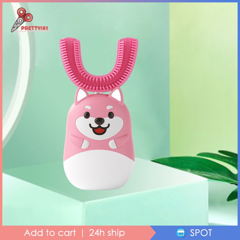 Bàn Chải Đánh Răng Điện Hình Chữ U Prettyia1 Cho Bé