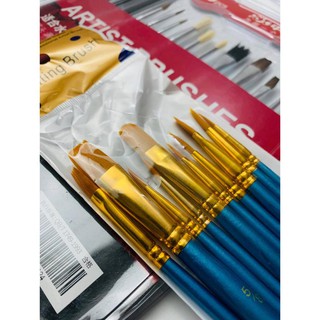 [FREESHIP] Set cọ Keep Smiling - 10 cây thân xanh