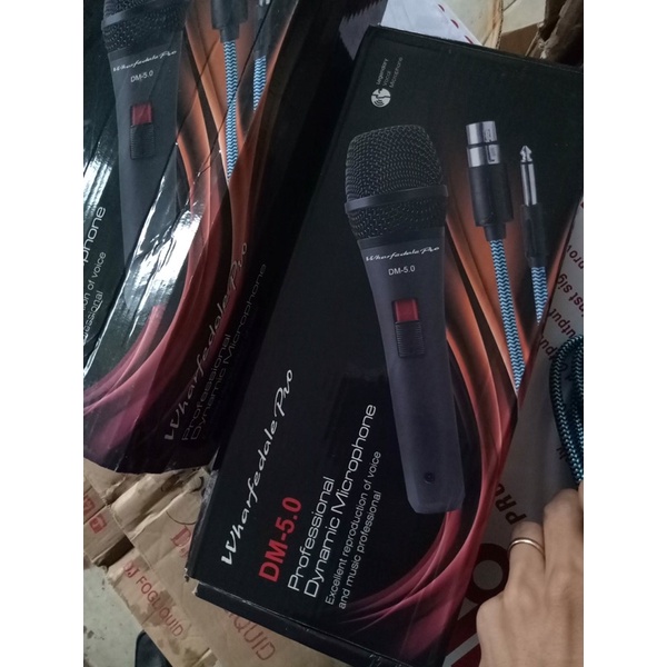 Micro Có Dây Cao Cấp Wharfedale 5.0 Hát Nhẹ - Kèm Dây Dài 5M