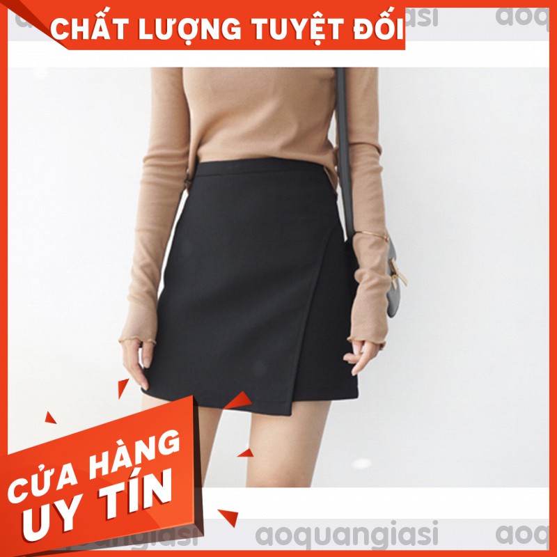 Quần giả Váy vạt xéo Đen GIÁ SỈ