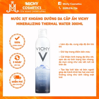 Nước xịt khoáng dưỡng da cấp ẩm Vichy Mineralizing Thermal Water 300ml
