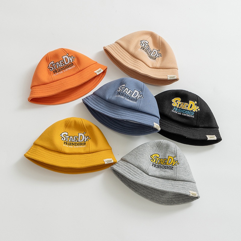 Nón Tai Bèo Chống Nắng Thêu Chữ Hoạt Hình Dễ Thương Phong Cách Hàn Quốc Cho Bé