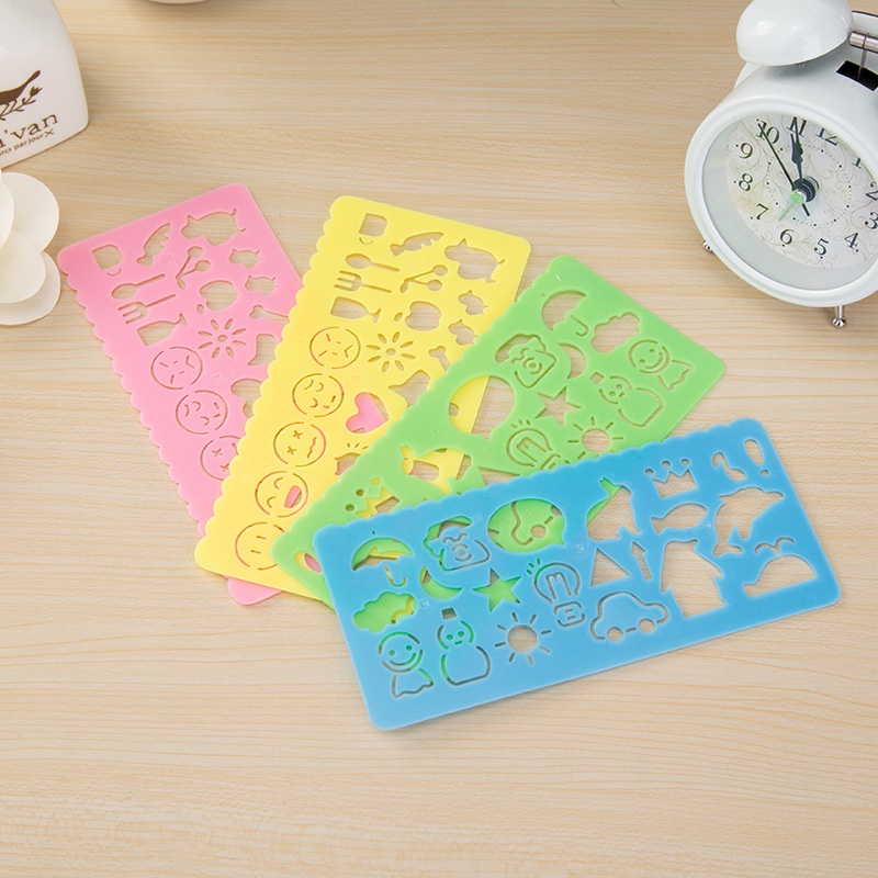 Thước vẽ tranh nhiều hình dạng dễ thương dành cho các bé