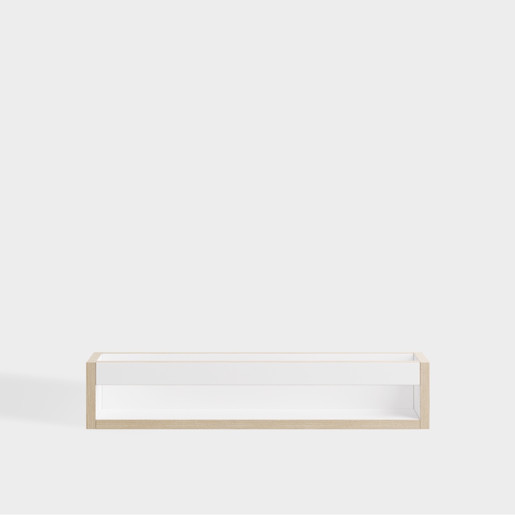 Kệ Treo Tường, Kệ Gỗ Treo Trang Trí Màu Trắng Đa Năng Make My Home EZ 1
