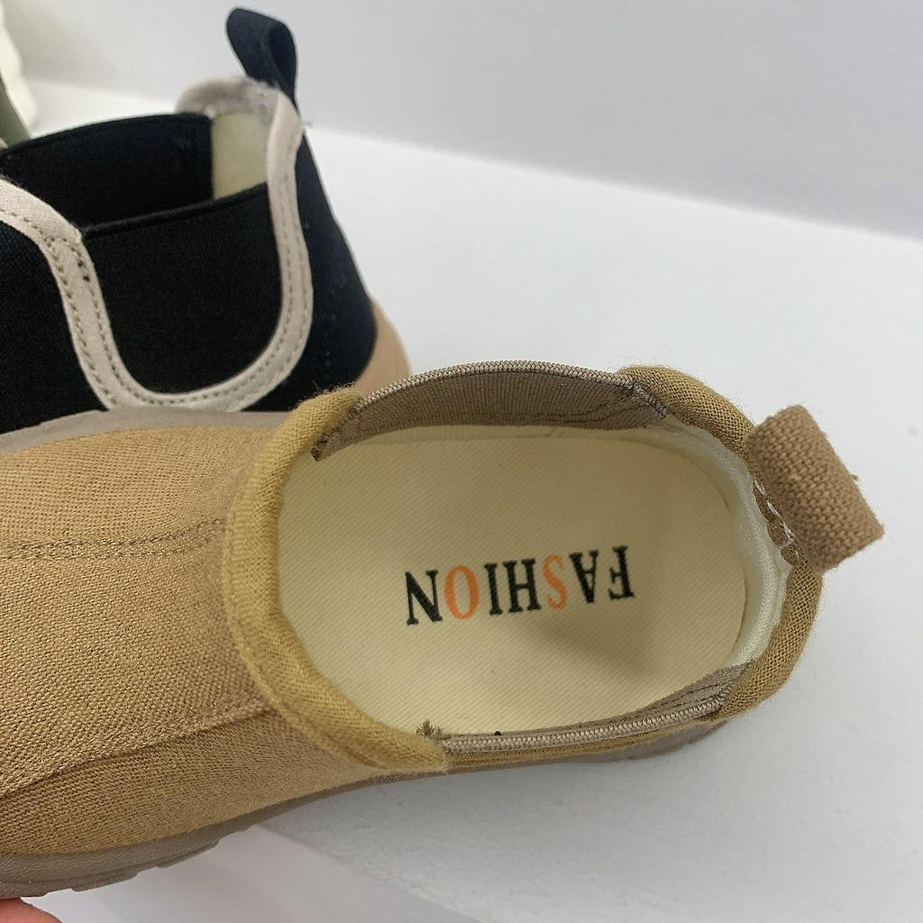 Giày thể thao canvas cổ cao cho bé G845