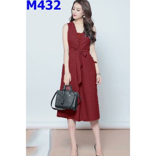 M432 - SIZE S, M, L, XL, XXL - JUMPSUIT ĐỒ BAY SÁT NÁCH 2 TÚI THẮT NƠ EO - 2126 ----