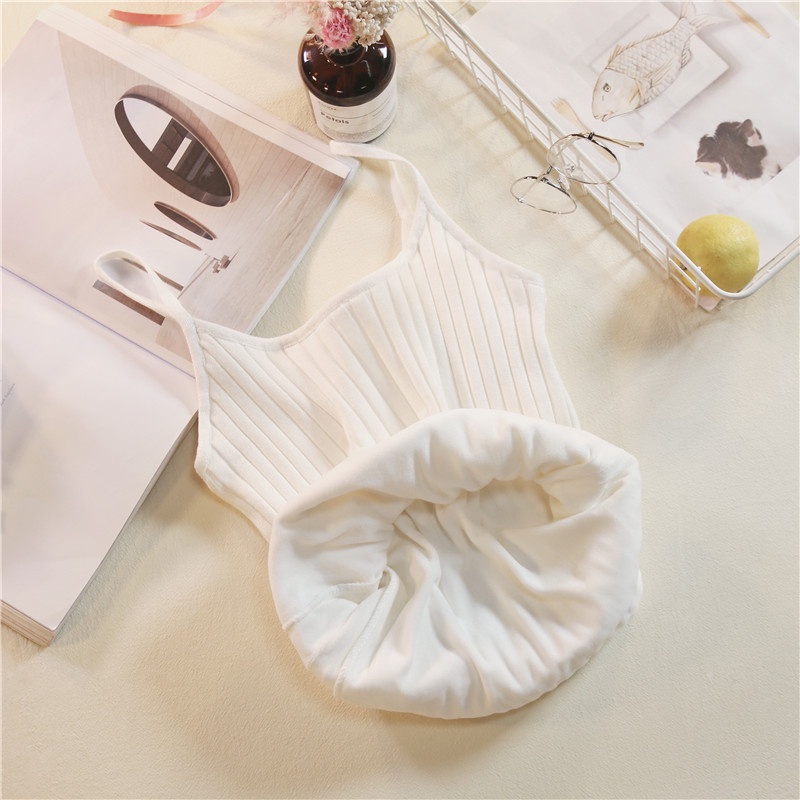 Áo hai dây màu sắc đơn giản xinh xắn dành cho nữ