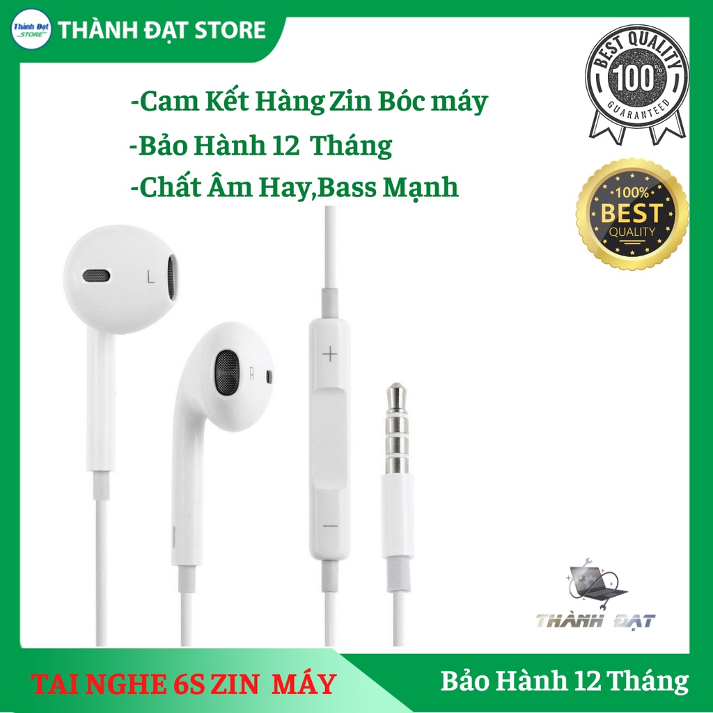 Tai nghe ip 6/6s/6plus/6s plus Zin chân tròn 3.5 [FREE SHIP]