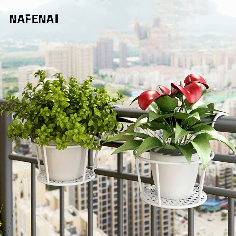 Giá treo chậu hoa ban công NAFENAI tùy chọn màu sắc