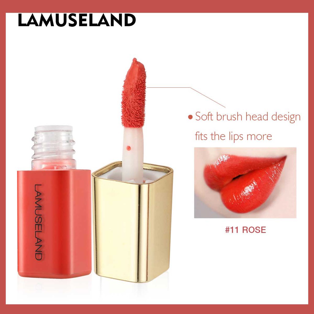 Lamuseland Mini Velvet Keep Lasting Waterproof Lip Gloss 3.5g LA0005