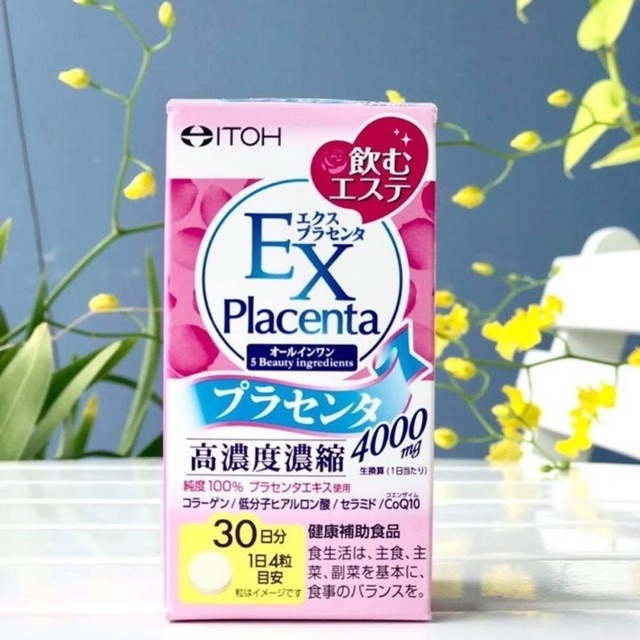 [ Date 2024 ] Viên uống nhau thai cừu EX Placenta Itoh 4000mg