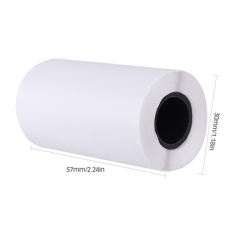 Tất cả giấy in nhiệt màu trắng ❤ KT 57x30mm ❤ cho máy in peripage A6 - Q7, poooli L1, L2, paperang p1, p2s, Pikdik Q2