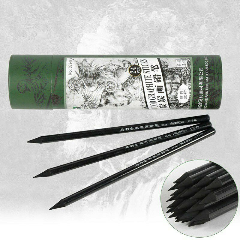 Than Cứng Vẽ Phác Thảo, Tranh Truyền Thần Maries(1Cây)