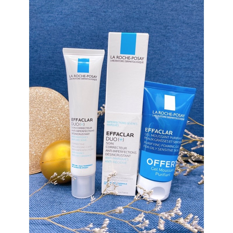 Set chấm mụn Duo(+) kèm srm Effaclar Laroche Posay