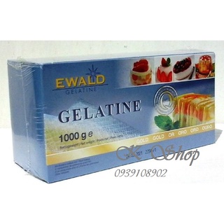 Gelatine lá ewald hộp 1kg, xuất xứ đức / gelatine bột ewald