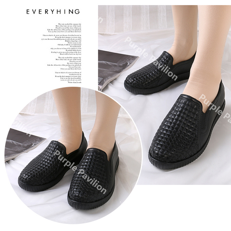 Giày Búp Bê Pvc Đế Mềm Chống Trượt Không Thấm Nước Cho Nữ