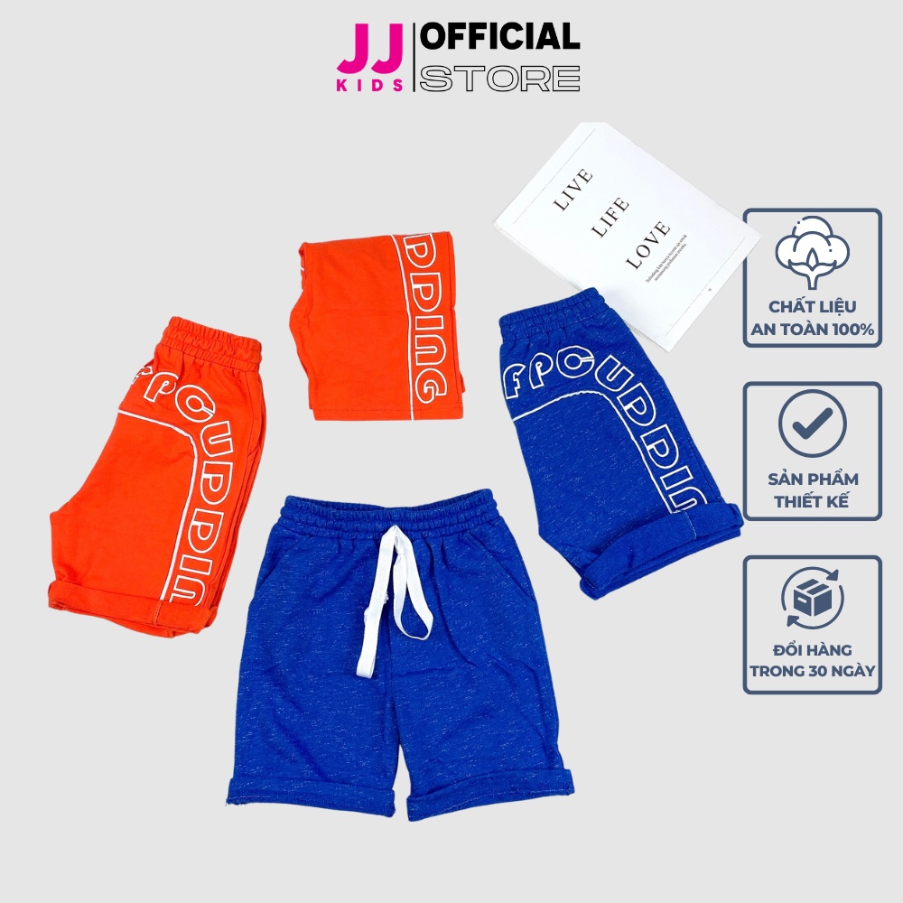 Quần short bé trai thun năng động thoải mái size đại - JJ Kids