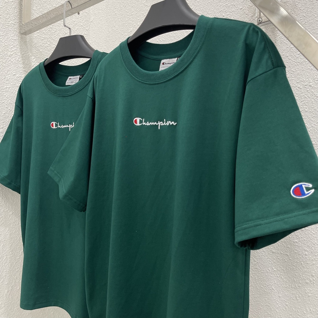 Áo thun Champion v4 Chữ thêu áo thun nam nữ champions thêu trước ngực TEE chất cotton cao cấp