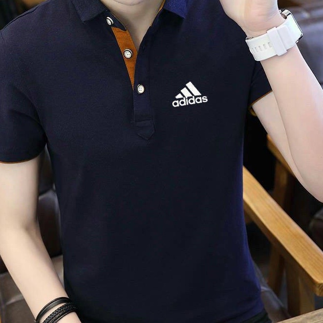 Áo thun nam tay ngắn ve áo cotton tinh khiết Áo sơ mi POLO mùa hè kiểu mới thoáng khí thấm mồ hôi | BigBuy360 - bigbuy360.vn