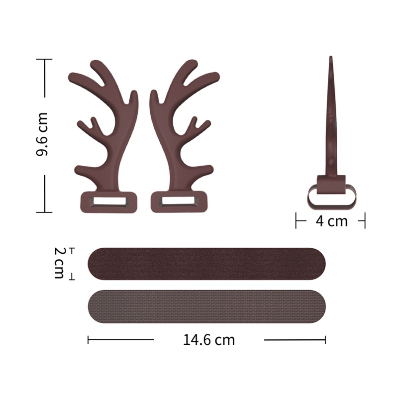 Tai Nghe Có Thể Tháo Rời Hình Tai Tuần Lộc 3D Sống Động