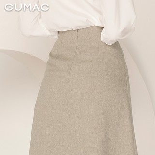 Váy tà đắp phối nút VA944 GUMAC