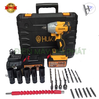 Máy Siết Bulong HuKan X2 Promax 21v thương hiệu Mỹ bảo hành máy 6 tháng