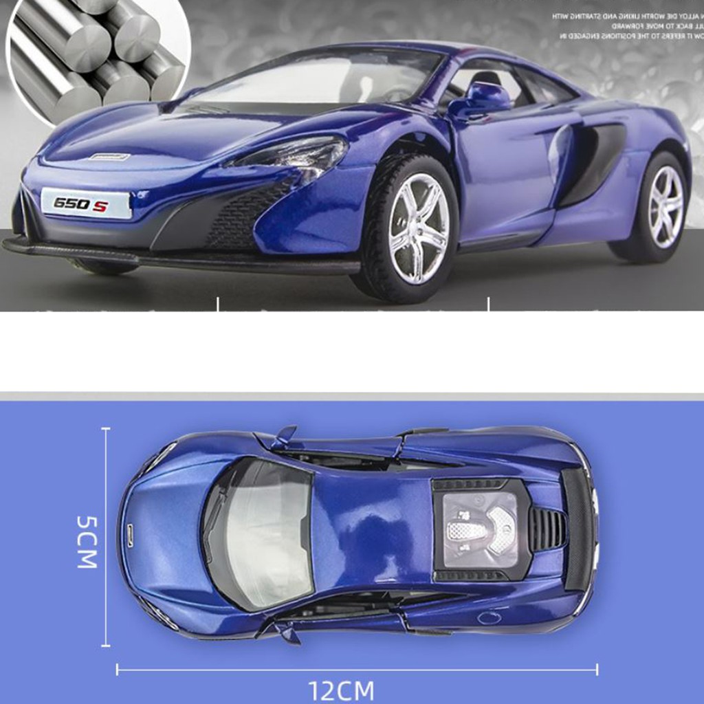 [Mã LIFE0503TOYS giảm 10% đơn 0Đ] Xe mô hình kim loại tỷ lệ 1:36 Mclaren 650S