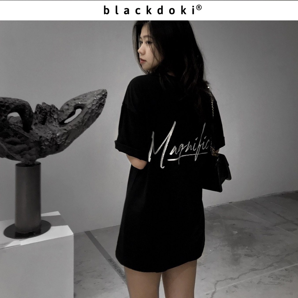 Áo thun nữ BLACKDOKI-Magnific , áo phông form rộng tay lỡ cá tính chất cotton dày dặn basic hiện đại