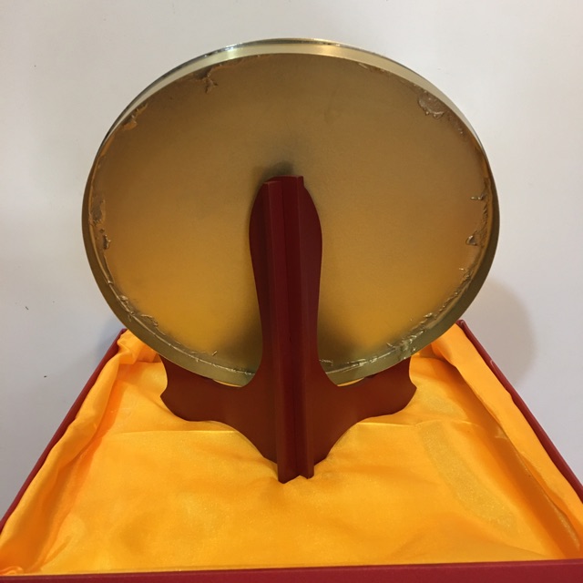 Trống đồng kích thước 20cm có đế để phòng khách bàn làm việc
