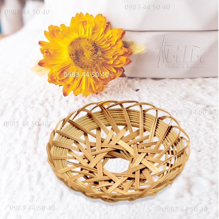 Lót ly l Rế tre nhí - decor/trang trí, phụ kiện chụp hình.