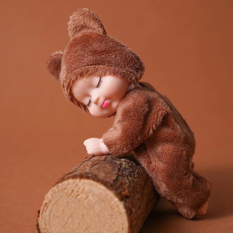Set 6 Búp Bê Em Bé Sơ Sinh Dễ Thương Sống Động Như Thật Đóng Mắt Ngủ Gây Ra Mắt Làm Quà Tặng Cho Bé