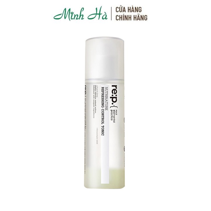 Nước thần Re:p Nutrinature Refreshing Control Tonic 150ml se khít lỗ chân lông và phục hồi da mụn