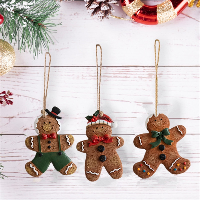 [Featured] [Mặt Dây Chuyền Resin Hình Bánh Gừng Giáng Sinh] [Trang Trí Cây Thông Noel]