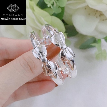 LẮC TAY BẠC ĐẸP HÌNH NƠ CHO BÉ GÁI, BẠC 999, BẠC NGUYỄN KHÁNG