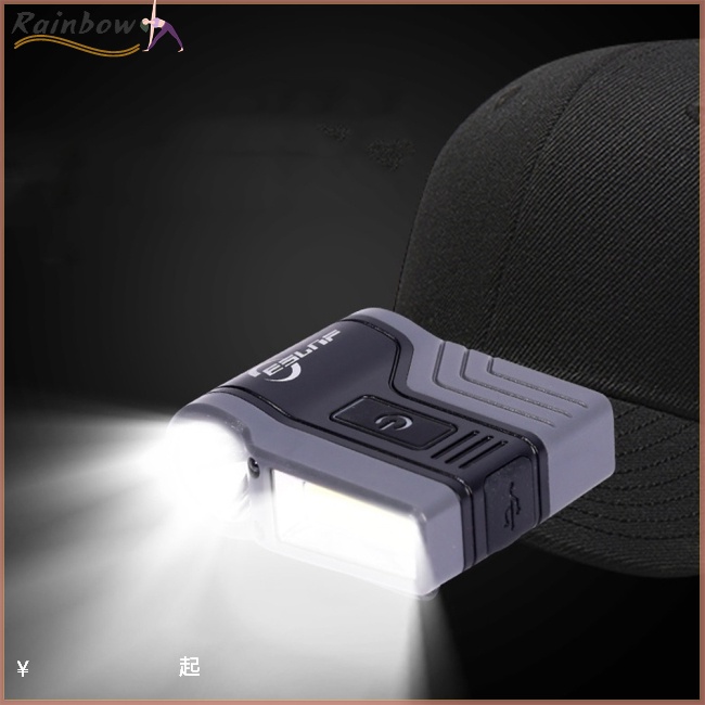 Đèn Led Đeo Đầu Sạc Usb Chống Thấm Nước Có Kẹp Gắn Mũ Lưỡi Trai Dùng Khi Đi Câu Cá / Cắm Trại