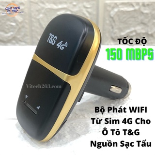  Bộ Phát WIFI Từ Sim 4G Cho Ô Tô T&G Nguồn Sạc Tẩu-Hàng chính hãng 100%