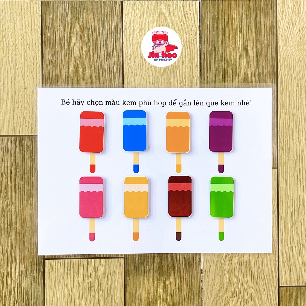 Tìm hiểu Thế giới xung quanh - Học liệu Montessori Tương tác bóc dán cho bé 2-4 tuổi