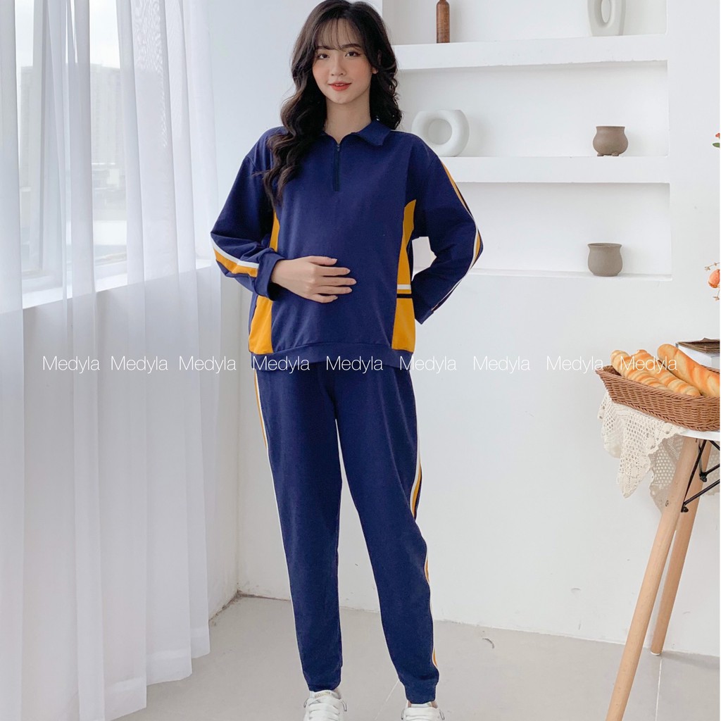 MEDYLA - Đồ bầu thu đông Hoodie nỉ da cá dày dặn - DBH005 | BigBuy360 - bigbuy360.vn