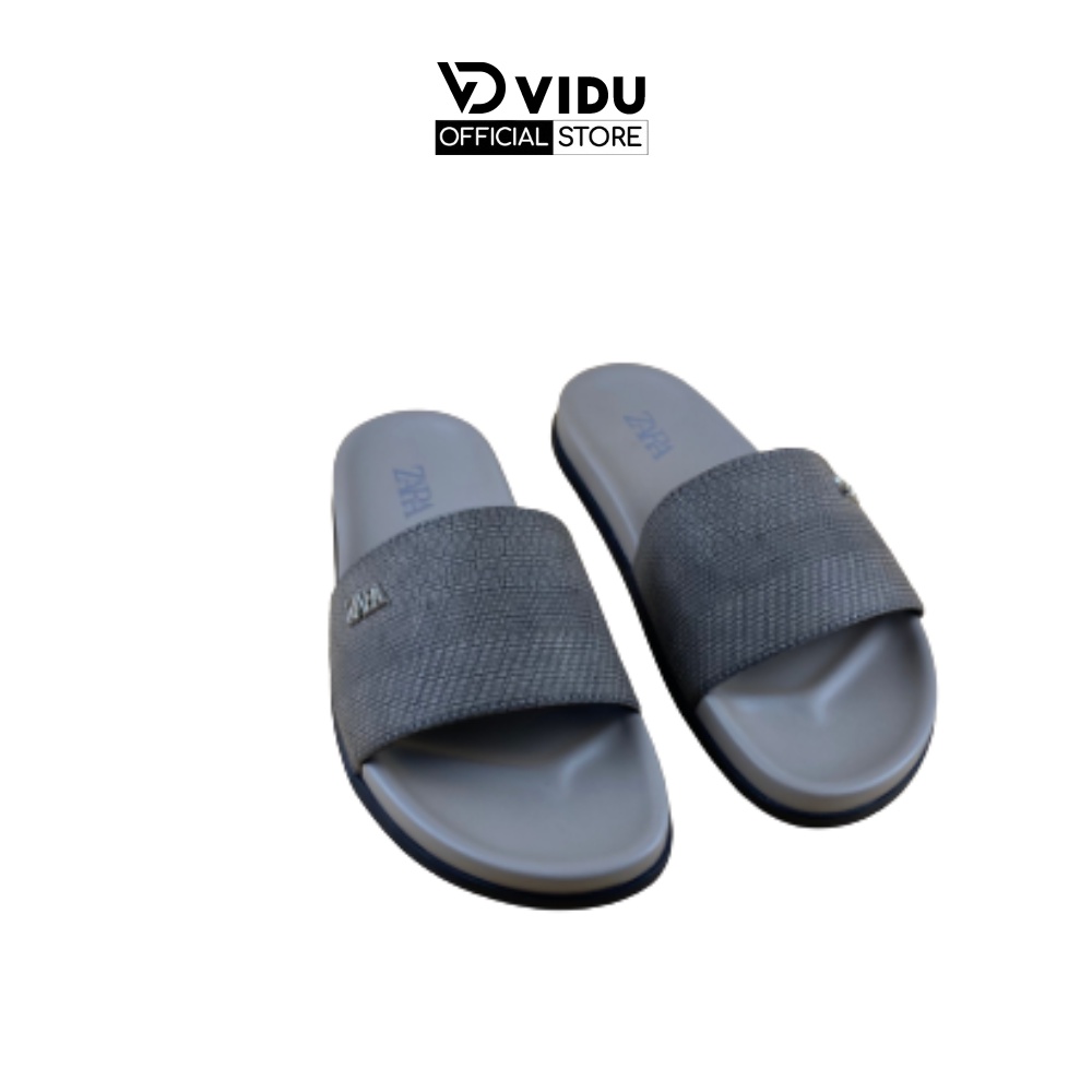 Dép nam thời trang ZARA ViDu 21107 màu xám dáng dẹp ôm chân, đế chống trơn trượt