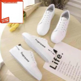 [Giày Nữ Độc A5 ] Giày Supreme đế bằng  Hot Nhất 2018 [LN96]