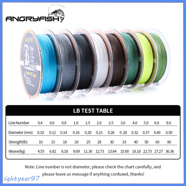 Cuộn Dây Câu Cá Bện 4 Sợi PE 100m / 109yds 10LB-80LB Siêu Chắc Chắn