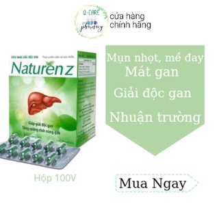 Viên Uống Naturen z hỗ trợ giải độc gan mát gan cải thiện tiêu hoá hộp 100 viên