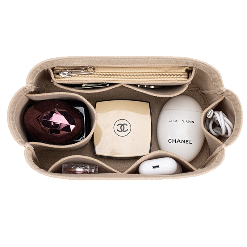 Túi chèn cho túi xách LV EVERTONER Marshmallow Hobo vải nỉ có khóa kéo sức chứa lớn đựng mỹ phẩm tiện lợi