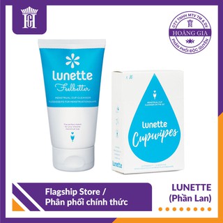 Bộ Nước rửa và Giấy lau tiệt trùng cốc nguyệt san của hãng Lunette - Hàng chính hãng, NK độc quyền bởi Cty Hoàng Gia