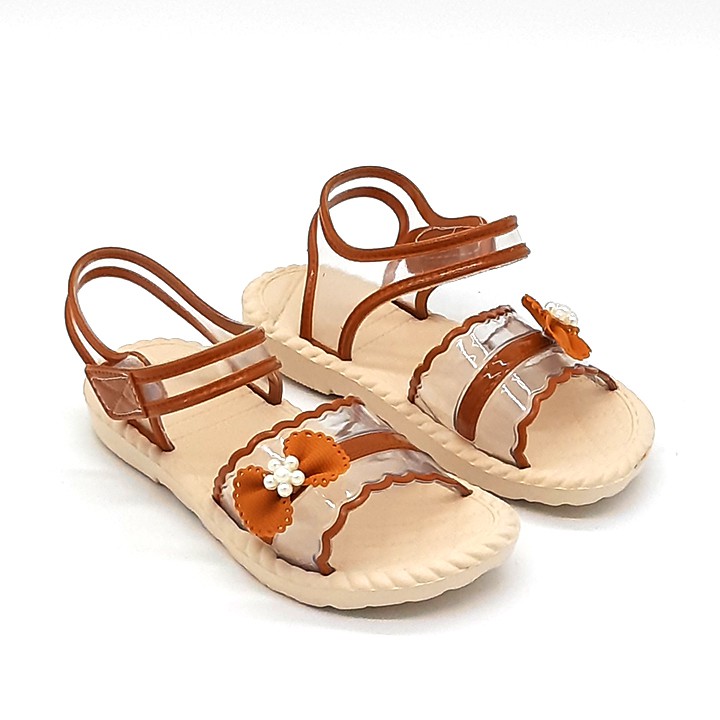 Sandal trẻ em quai pvc có quai hậu kết nơ xinh xắn thời trang VYS TA6701 (Nhiều màu)