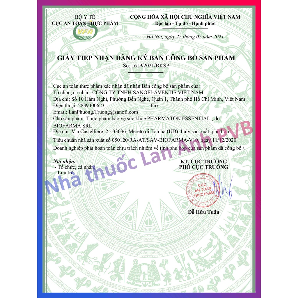 PHARMATON Essential – Bổ sung vitamin & khoáng chất với hỗn hợp Vitamin B.